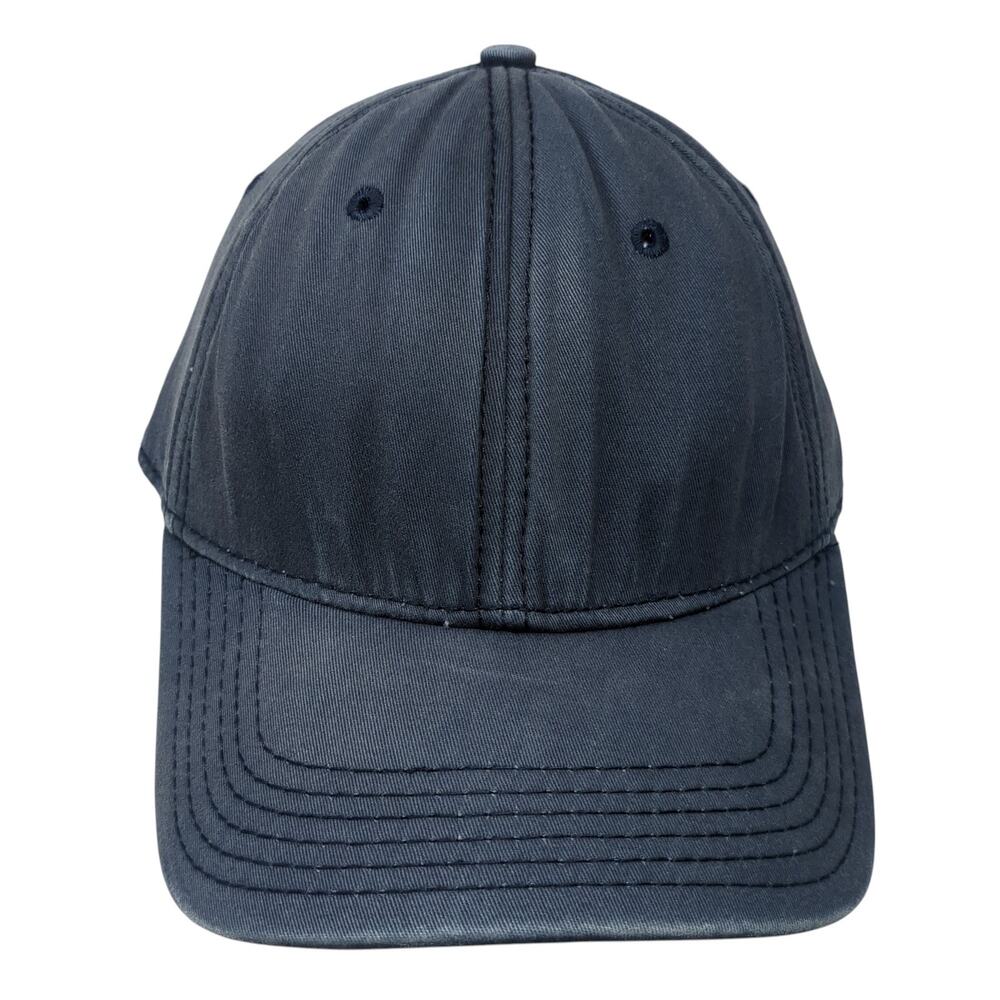 Dpc Fitted Hat Blue One Size Solid Casual 6 Panel Vent Holes Blank